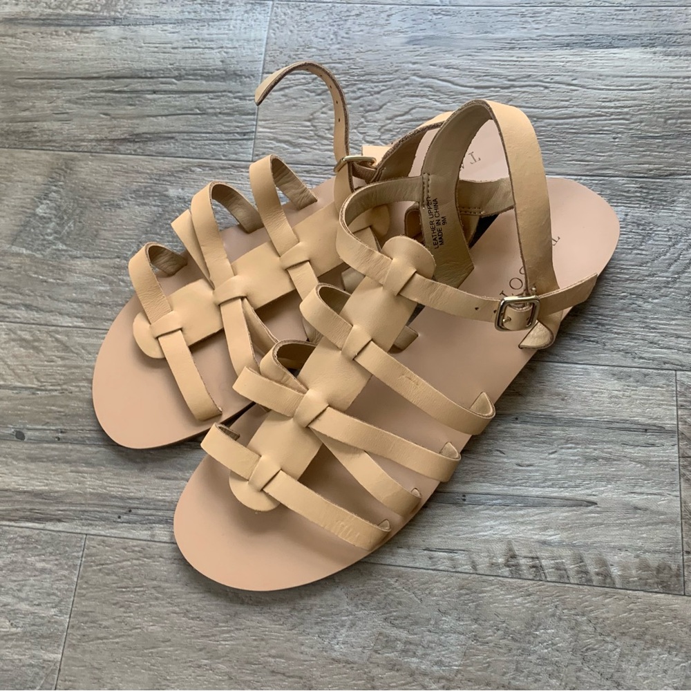 Talbots Leather Strappy Buckle Sandals - Picture 1 of 11